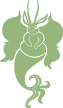 logo mascot, green